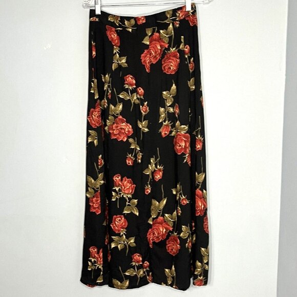 Vtg Express Maxi Skirt Women Medium Boho 90s Whimsigoth Bloomcore Cottagecore - Picture 2 of 12